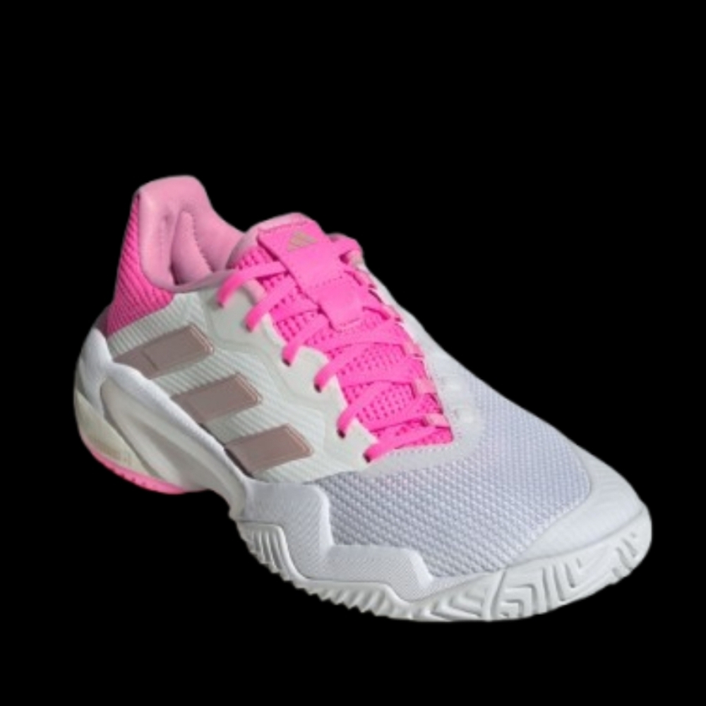 Adidas Barricade 13 Tennis Pickleball Womens Size 8.5 White Lucid Pink